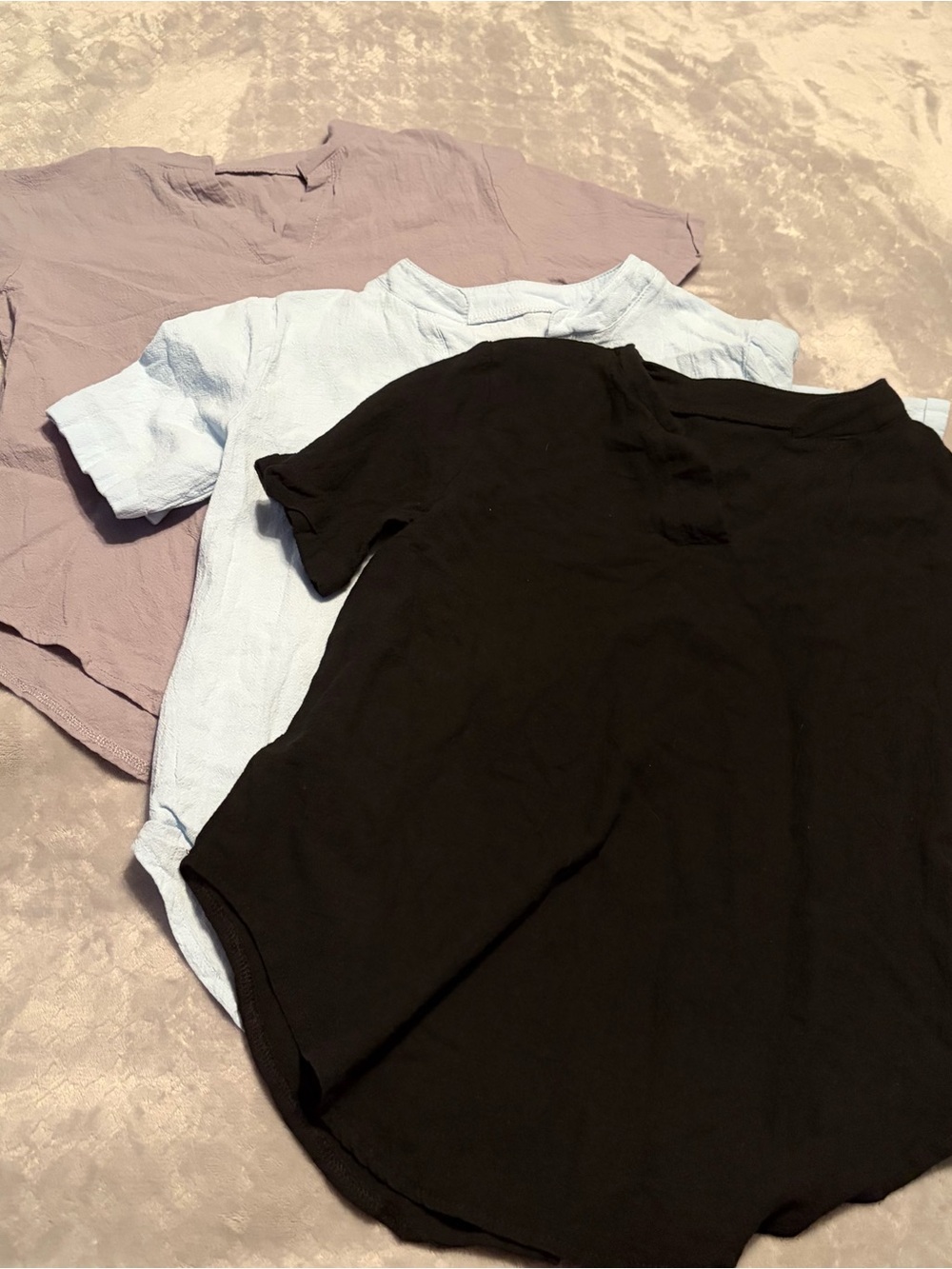 Short-Sleeve Tee Pack - Black, Light Blue & Gray